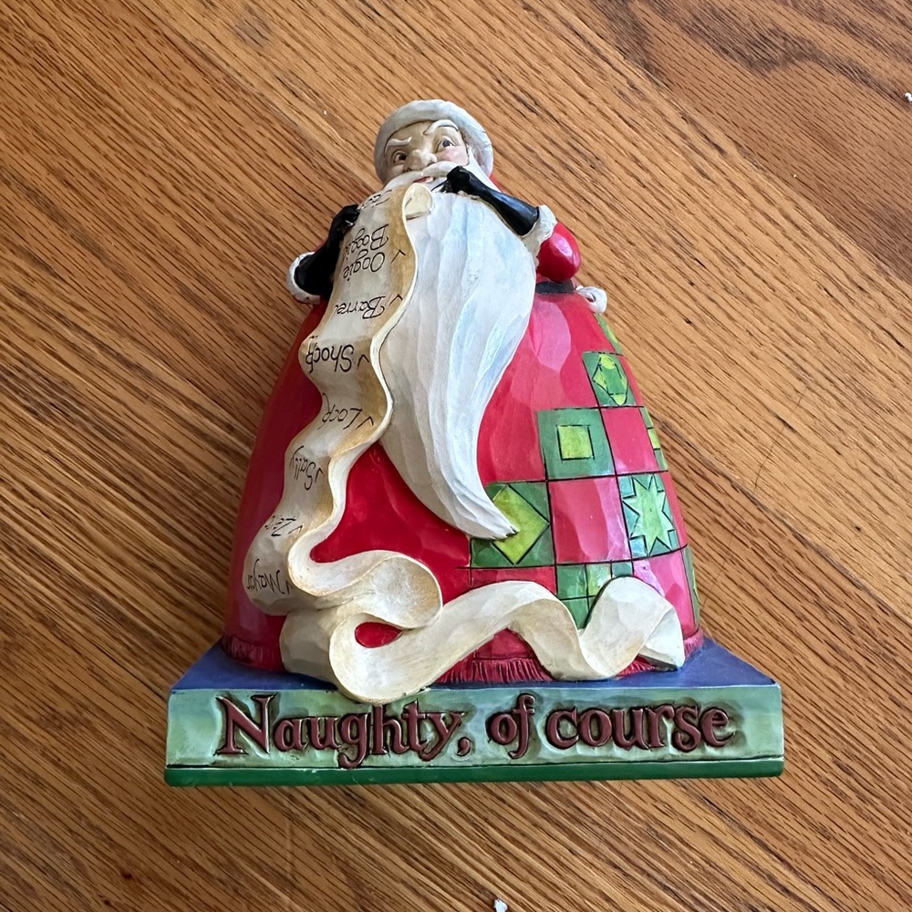Jim Shore Disney Traditions ‘Naughty of Course’ Figurine - NEW *Rare*